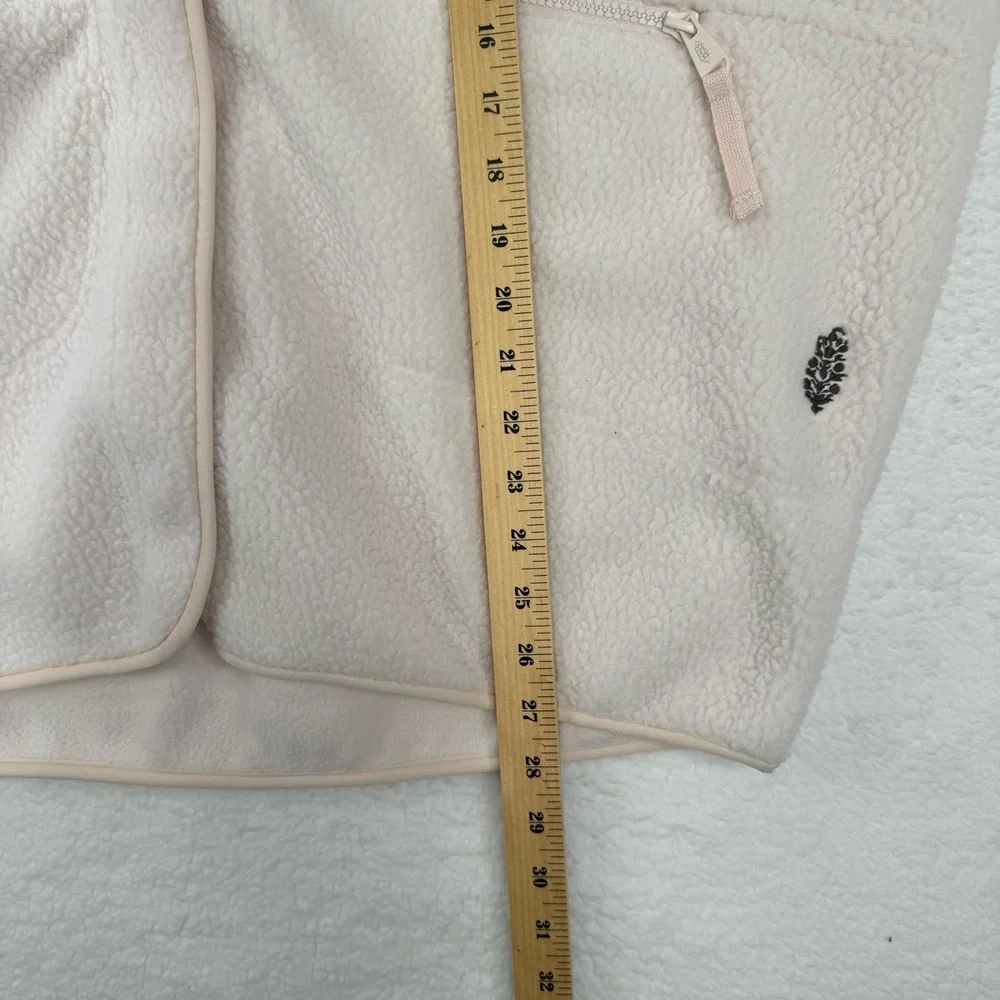 Free People X Hatch Hit the Slopes Maternity Jacket Cream Fleece Chest Pocket S - Picture 9 of 14
